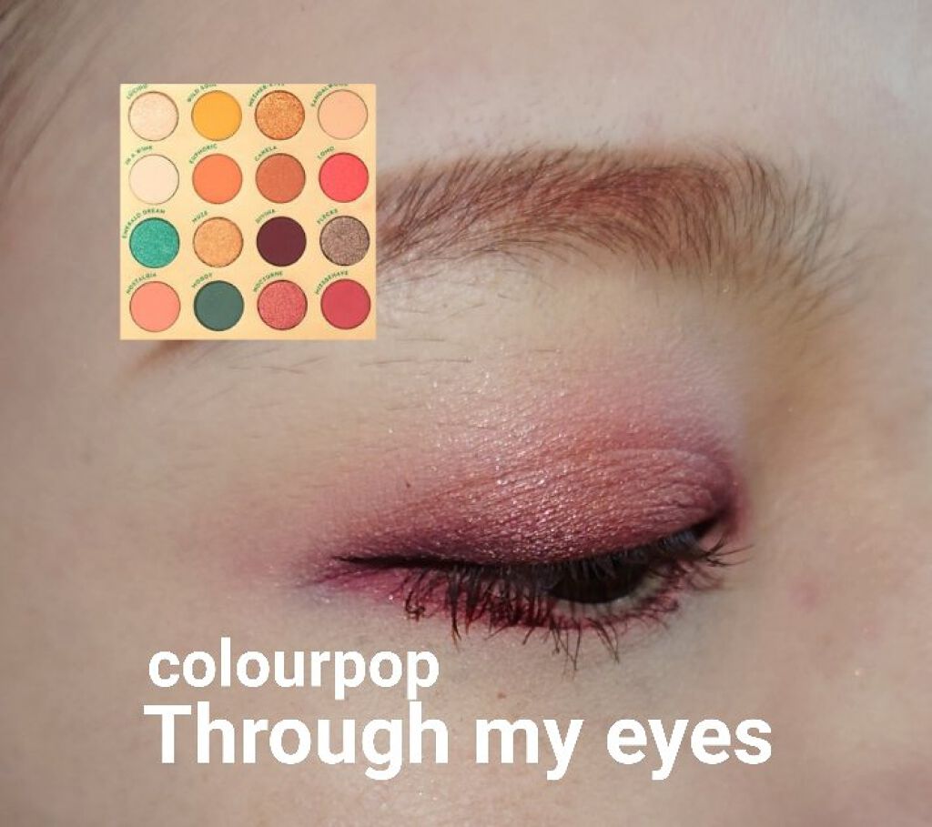 スルーマイアイズ/ColourPop/アイシャドウパレットを使ったクチコミ（1枚目）