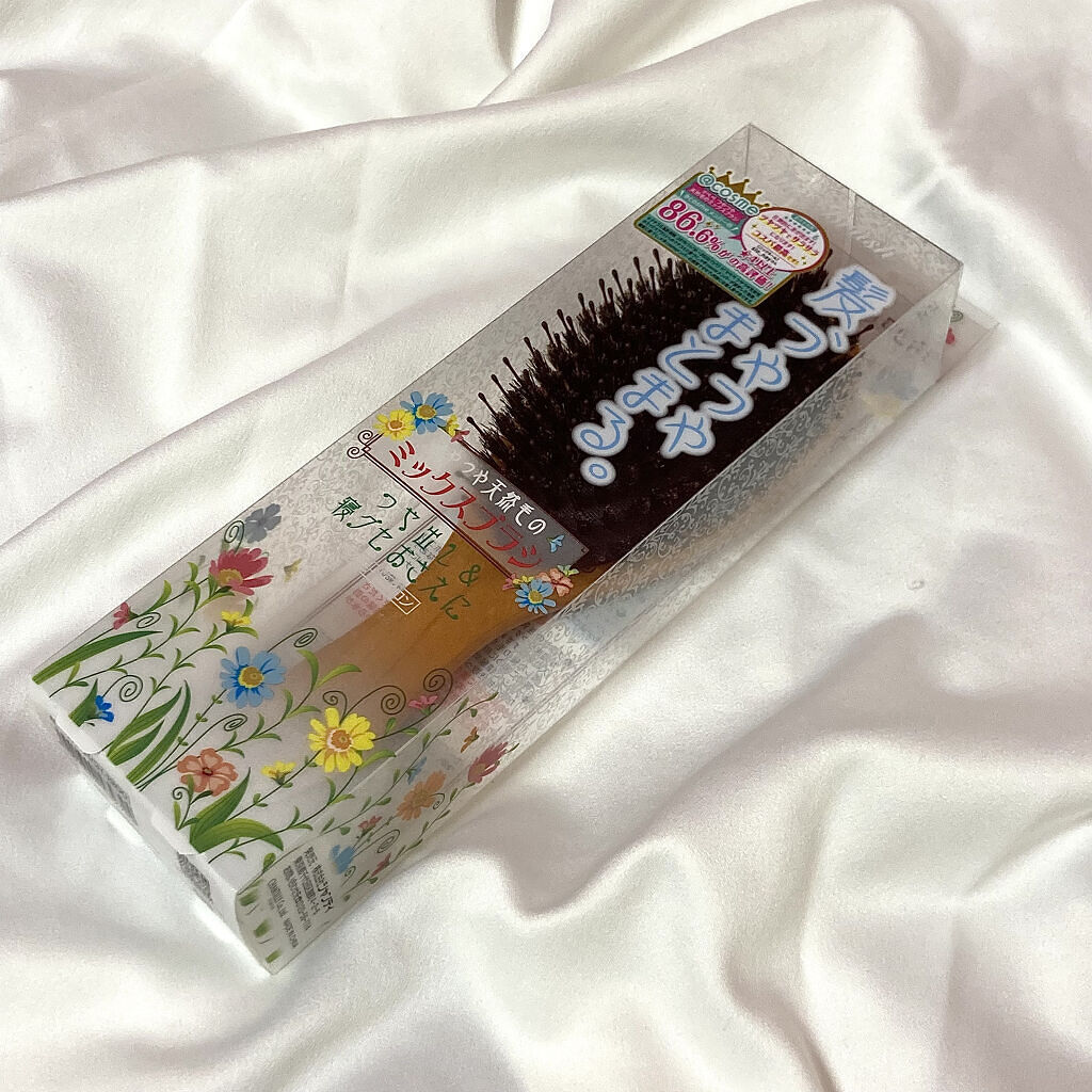 つやつや天然毛のミックスブラシ/マペペ/ヘアブラシを使ったクチコミ（3枚目）