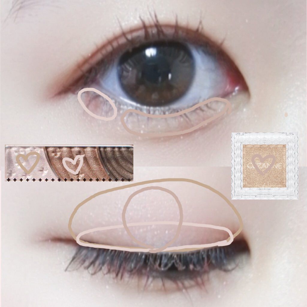 トーンアップアイシャドウ/CEZANNE/アイシャドウパレットを使ったクチコミ（2枚目）