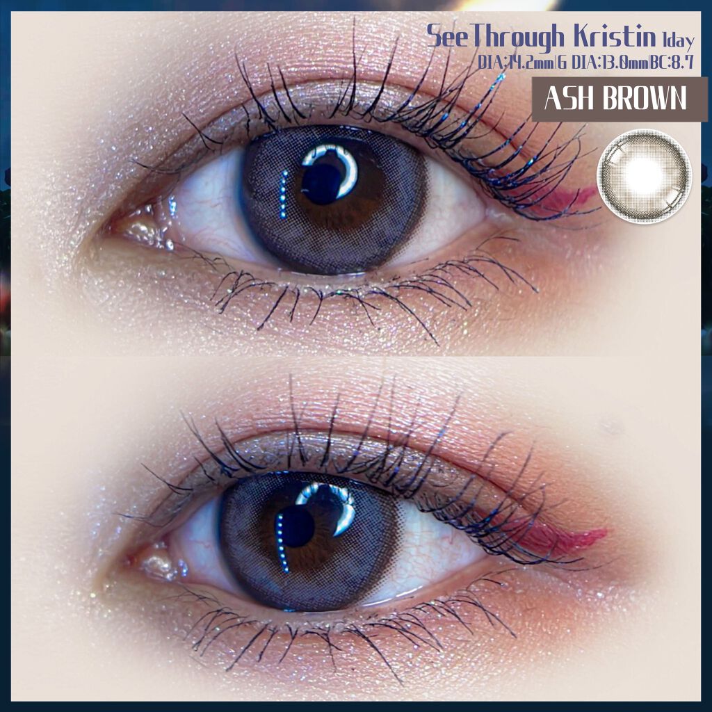 See Through Kristin/Hapa kristin/カラーコンタクトレンズを使ったクチコミ(3枚目)