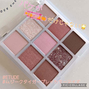 ムジークタイガープレイカラーアイズ 02/ETUDE/アイシャドウパレットを使ったクチコミ（1枚目）