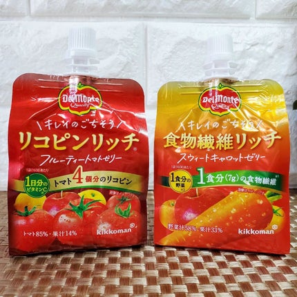 リコピンリッチフルーティトマトゼリー/デルモンテ/ゼリー飲料を使ったクチコミ(3枚目)