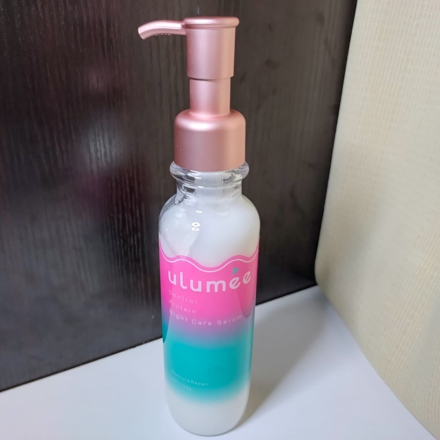 コントロールプロテイン ナイトケアセラム/ulumee/アウトバストリートメントを使ったクチコミ（1枚目）