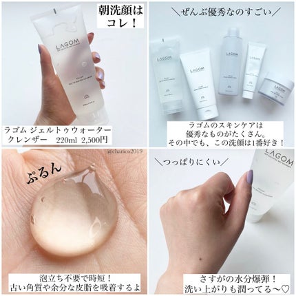 ラゴム ジェルトゥウォーター クレンザー(朝用洗顔)/LAGOM /その他洗顔料を使ったクチコミ(3枚目)