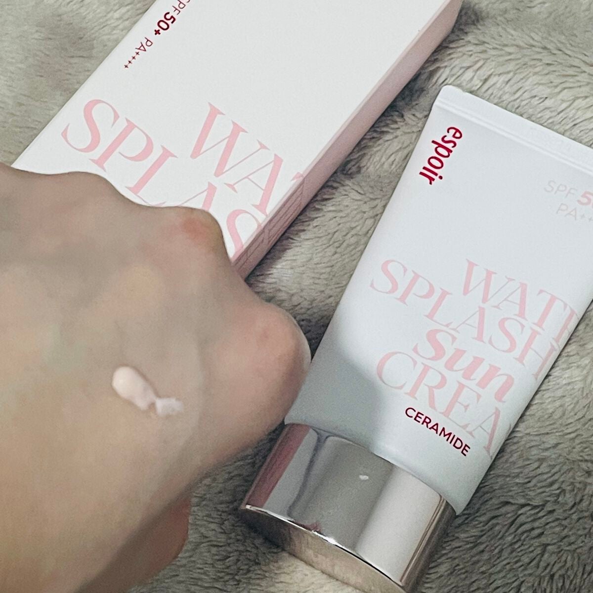 ウォータースプラッシュサンクリーム セラミド/espoir/日焼け止めクリームを使ったクチコミ(2枚目)