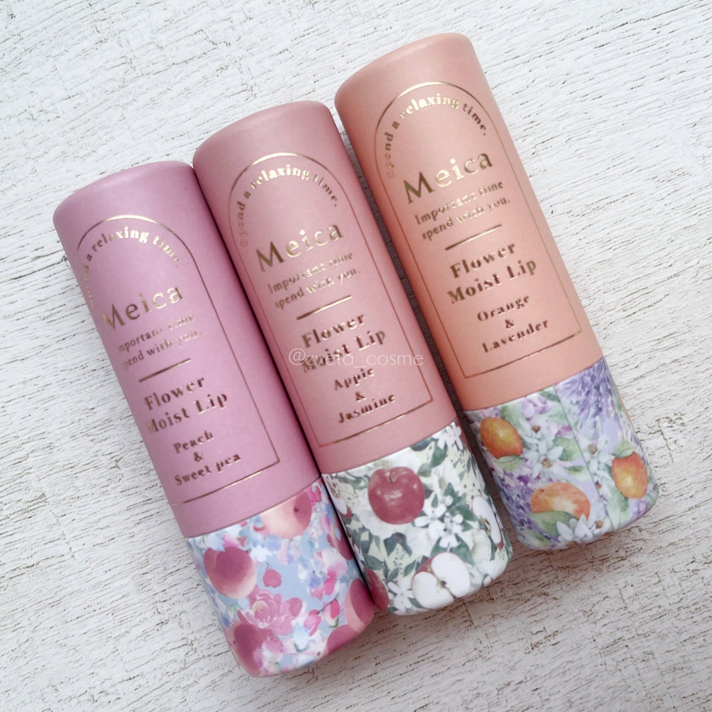 Meicaフラワーモイストリップ ベルガモット&ジャスミンの香り/MEICA/リップクリームを使ったクチコミ(3枚目)