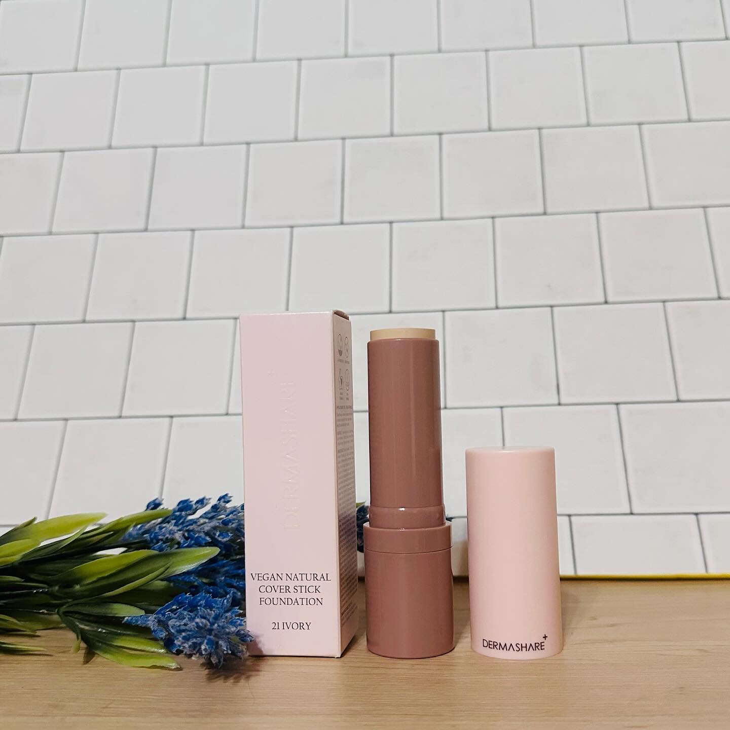 ヴィーガンナチュラルカバースティックファンデーション/DERMASHARE/その他ファンデーションを使ったクチコミ（1枚目）