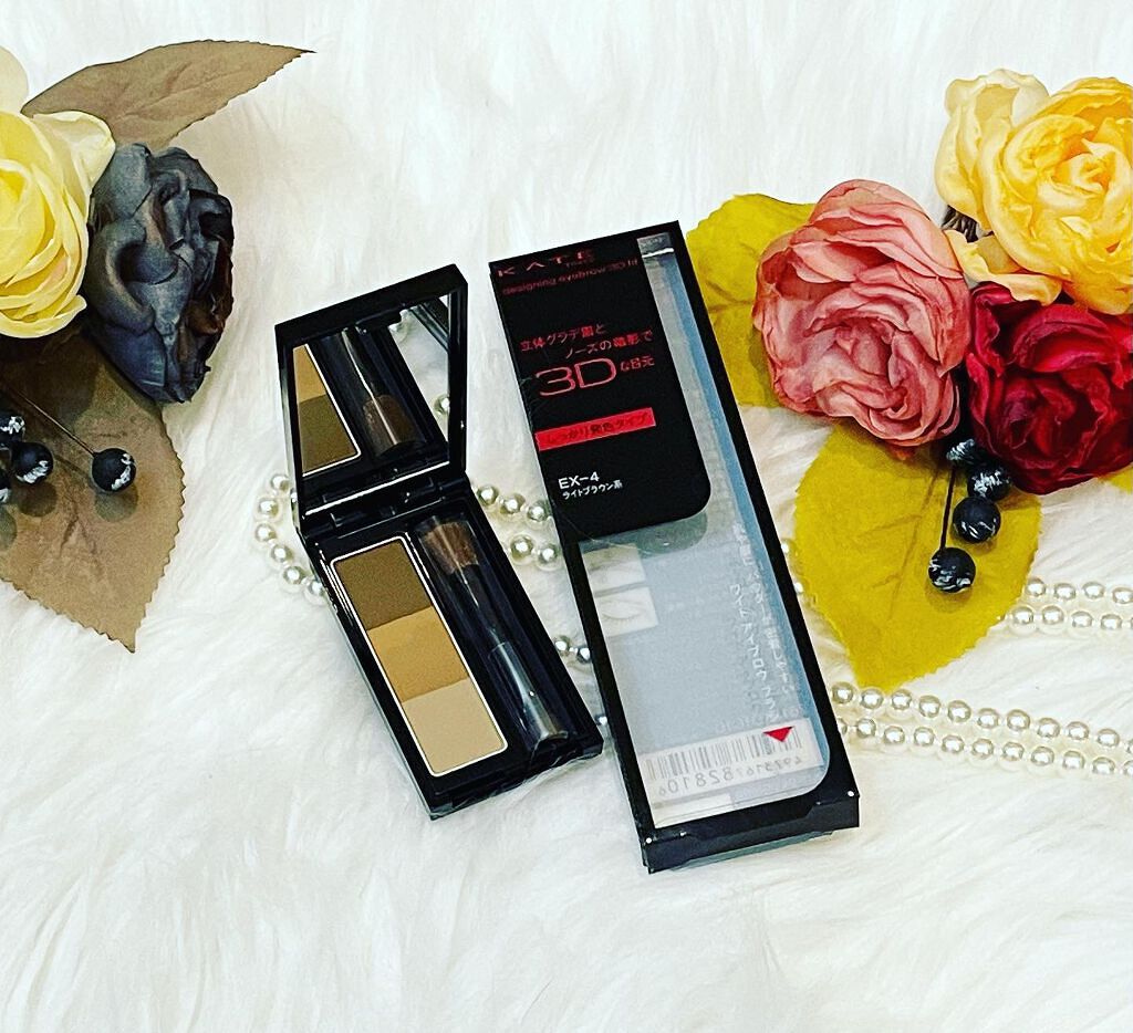 デザイニングアイブロウ3D フィット(Web限定) EX-4 ライトブラウン系/KATE/パウダーアイブロウを使ったクチコミ（1枚目）