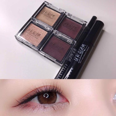 UR GLAM　POWDER EYESHADOW バーガンディ〈パール〉/U R GLAM/シングルアイシャドウを使ったクチコミ（1枚目）