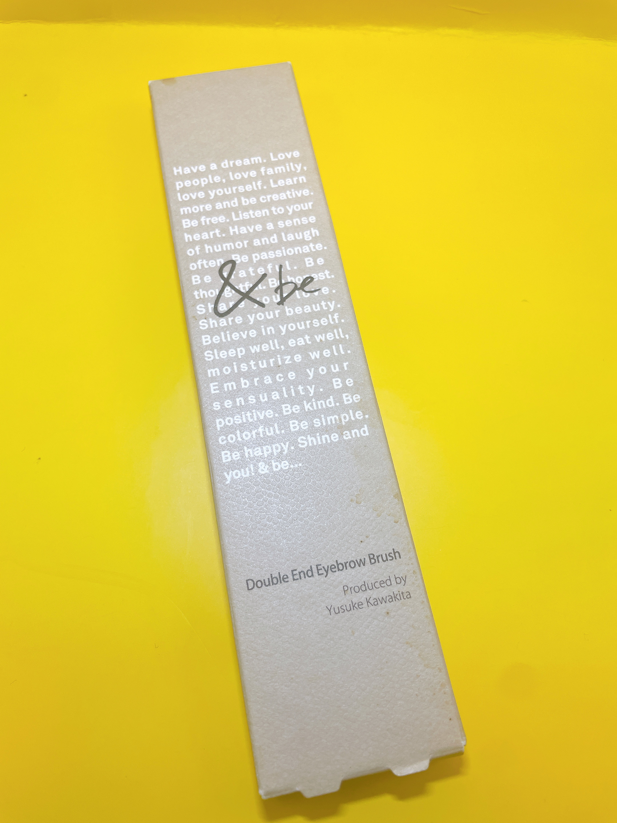 ダブルエンドアイブロウブラシ熊野筆/＆be/メイクブラシを使ったクチコミ（2枚目）