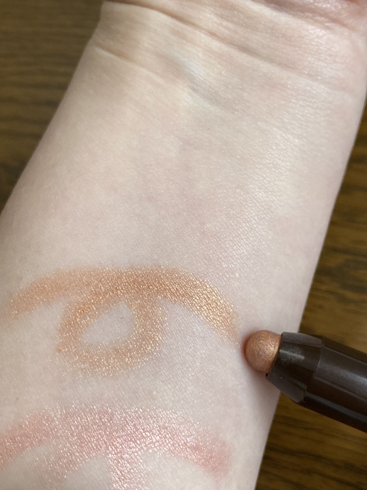 グリームオンフィットシャドウ GF04 チェダーディップ/excel/スティックアイシャドウを使ったクチコミ（3枚目）