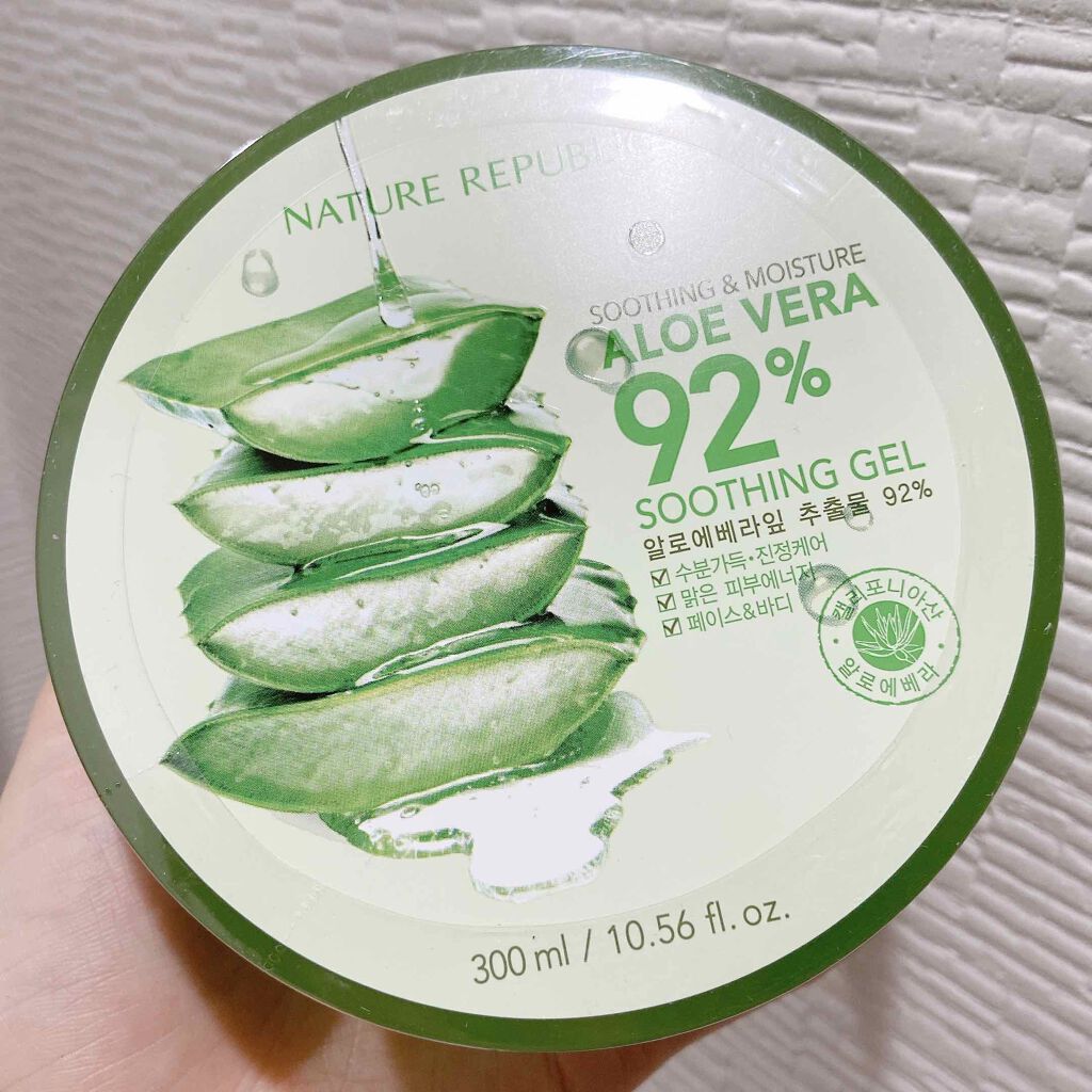 マイルド&モイスチャーアロエジェル/ネイチャーリパブリック/ボディローションを使ったクチコミ(1枚目)