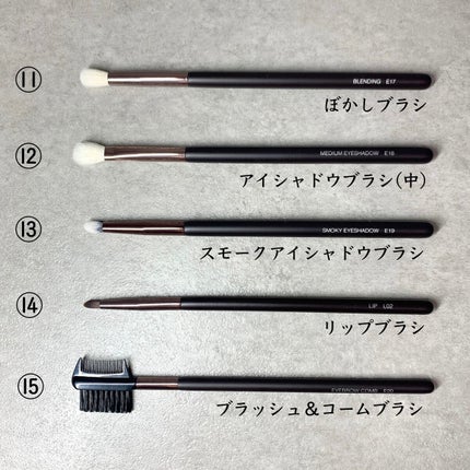 15本メイクブラシセット/SIXPLUS/メイクブラシを使ったクチコミ(4枚目)