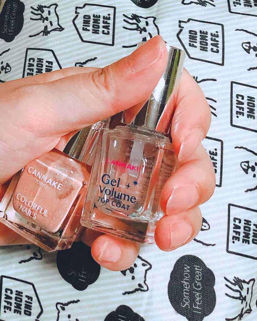 ジェルボリュームトップコート/キャンメイク/ネイルトップコートを使ったクチコミ（2枚目）