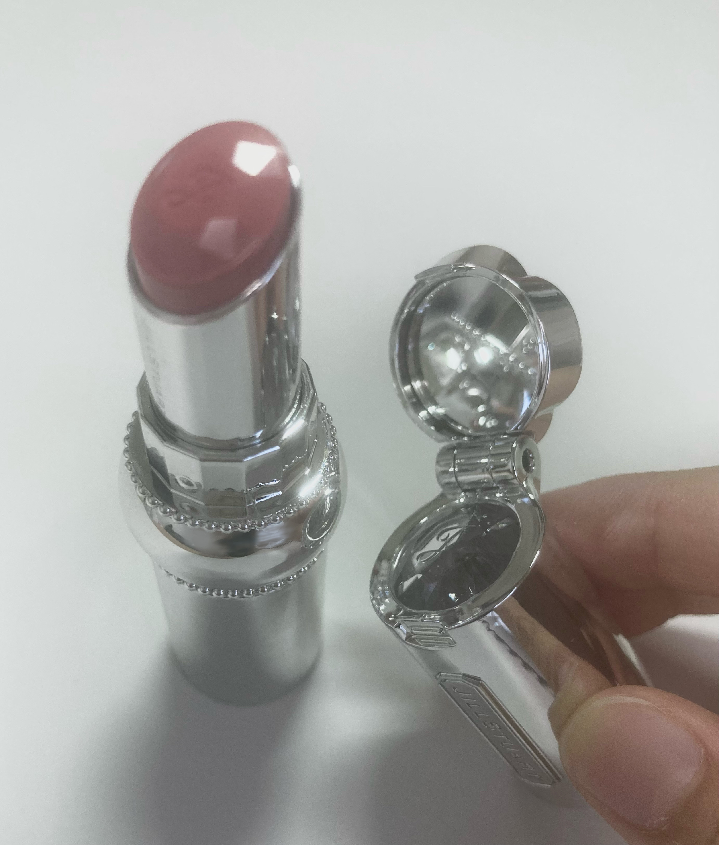 ジルスチュアート ルージュ リップブロッサム 104 sakura ribbon/JILL STUART/口紅を使ったクチコミ（2枚目）