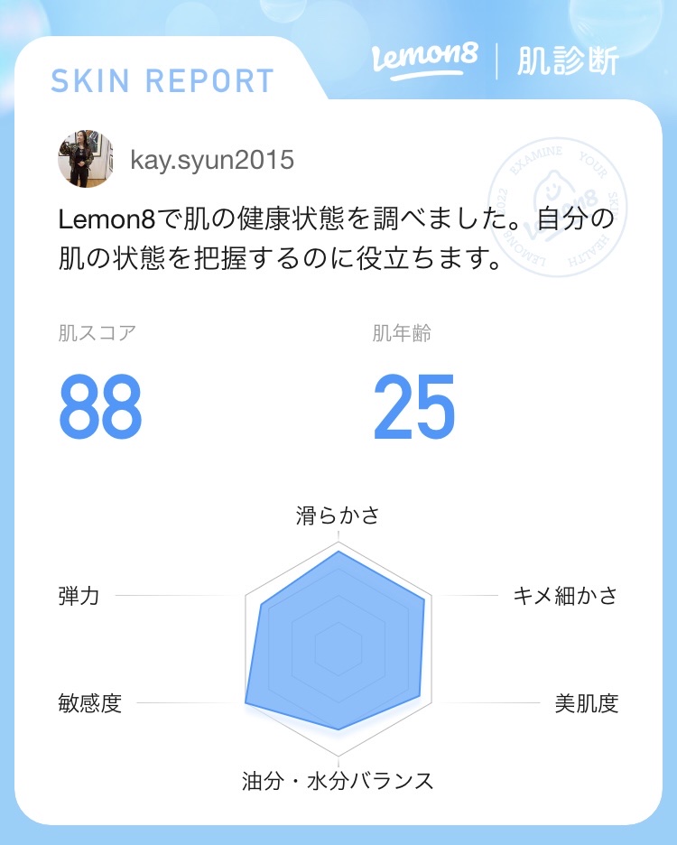 40歳やで‼️
オッシャー‼️🤣
ホンマかいな、これ
ちょっと皆様もlemon8の肌診断やってみて‼️

#lemon8