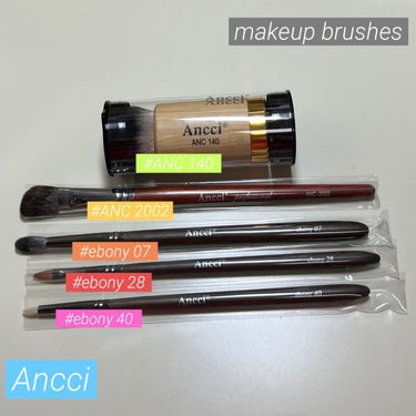 Ancci brush ebony40のクチコミ「＼韓国人気No.1メイクブラシブランド💄／

【Ancci brush(アンシブラシ)】

先.....」（1枚目）