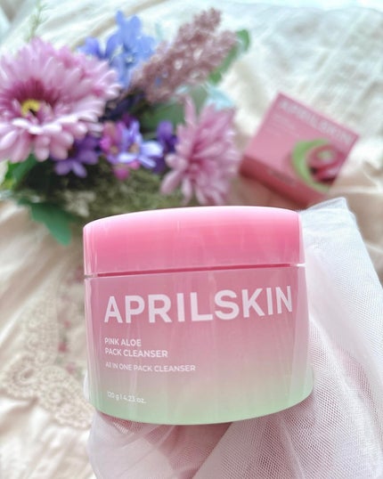 ピンクアロエメレンゲクレンザー/APRILSKIN/その他洗顔料を使ったクチコミ(1枚目)