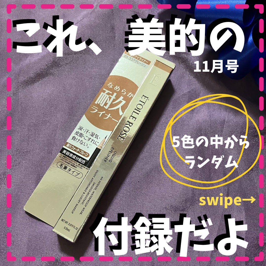 エトワルローズ アイライナーN/Étoile Rose/リキッドアイライナーを使ったクチコミ(1枚目)