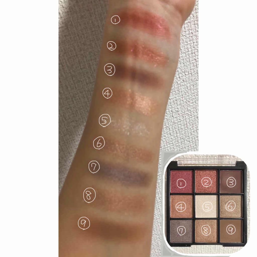 UR GLAM BLOOMING EYE COLOR PALETTE/U R GLAM/アイシャドウパレットを使ったクチコミ(2枚目)