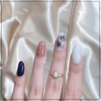 フレンドネイル(リニューアル品)	 1-7(33123)ベースコート/DAISO/マニキュアを使ったクチコミ(3枚目)