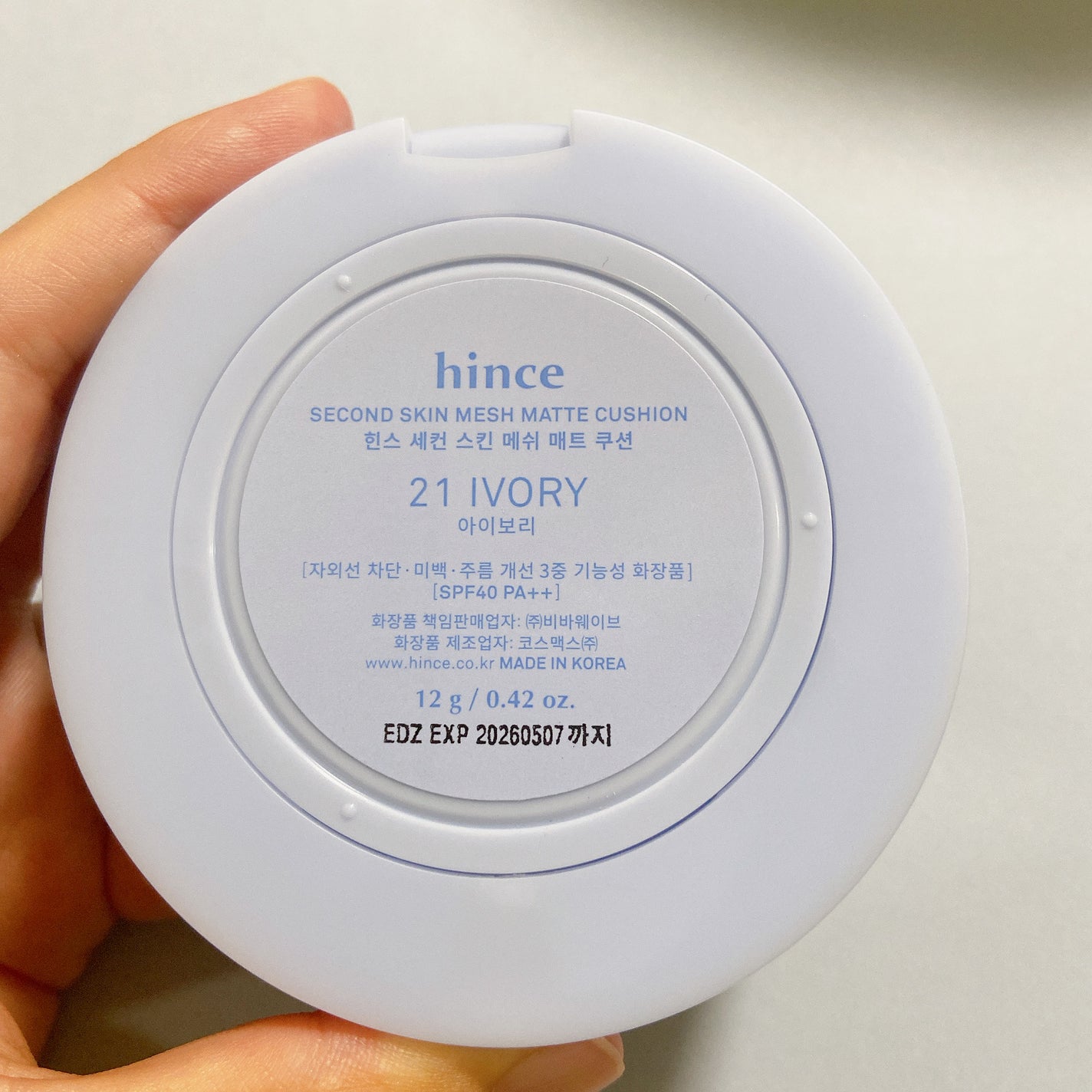 セカンドスキンメッシュマットクッション/hince/クッションファンデーションを使ったクチコミ(6枚目)