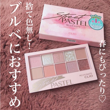 プロ アイ パレット 06 STREET PASTEL/CLIO/アイシャドウパレットを使ったクチコミ（1枚目）