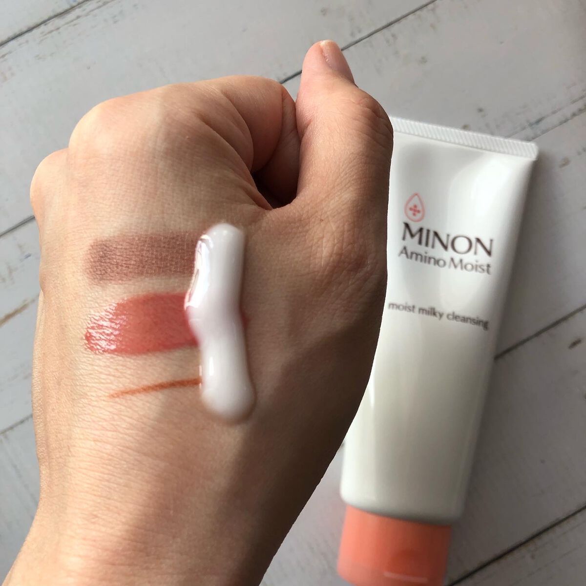 ミノン アミノモイスト モイストミルキィ クレンジング/ミノン/ミルククレンジングを使ったクチコミ(3枚目)