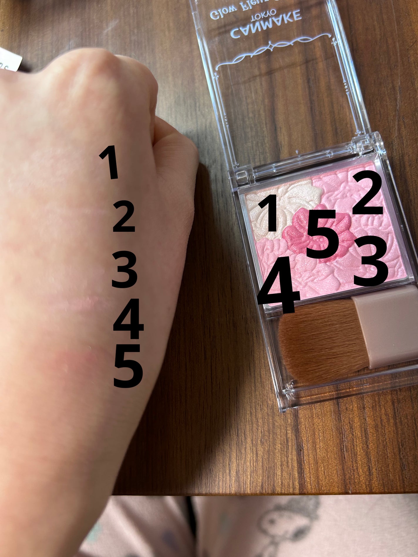 グロウフルールチークス/キャンメイク/パウダーチークを使ったクチコミ(3枚目)