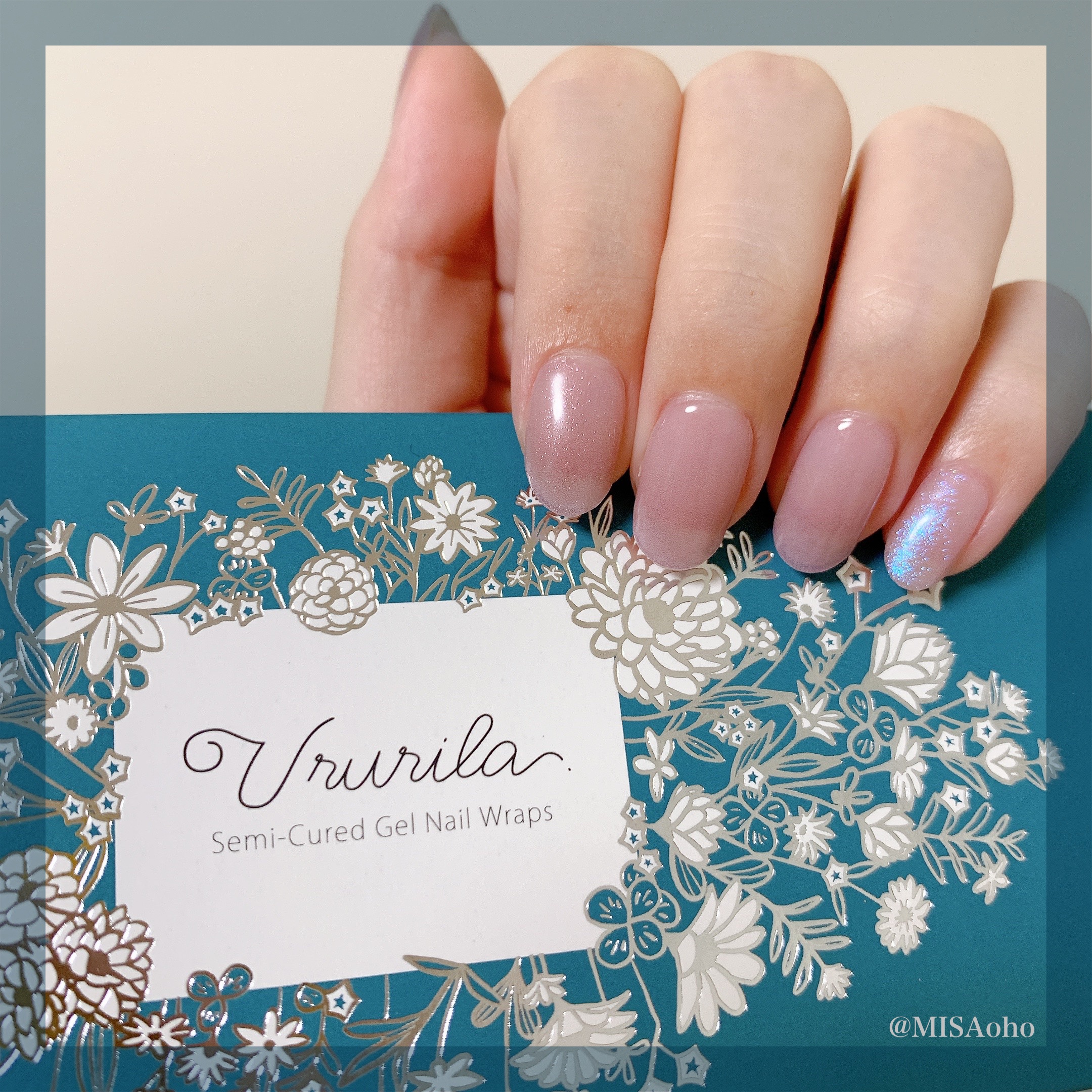 貼って固めるジェルネイルシール/Ururila/ネイルシールを使ったクチコミ（1枚目）