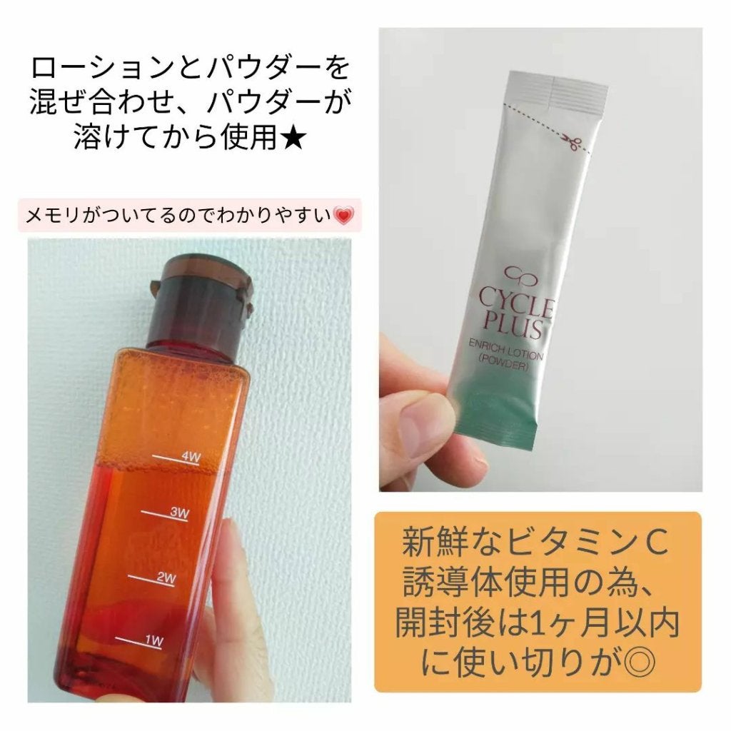 エンリッチ ローション/サイクルプラス/化粧水を使ったクチコミ(3枚目)