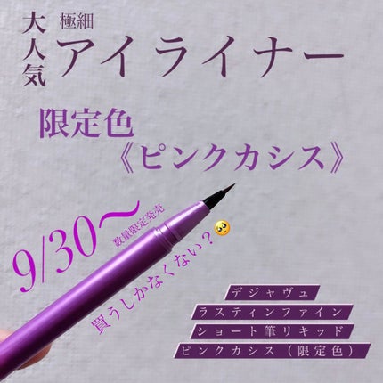 「密着アイライナー」ショート筆リキッド/デジャヴュ/リキッドアイライナーを使ったクチコミ(1枚目)