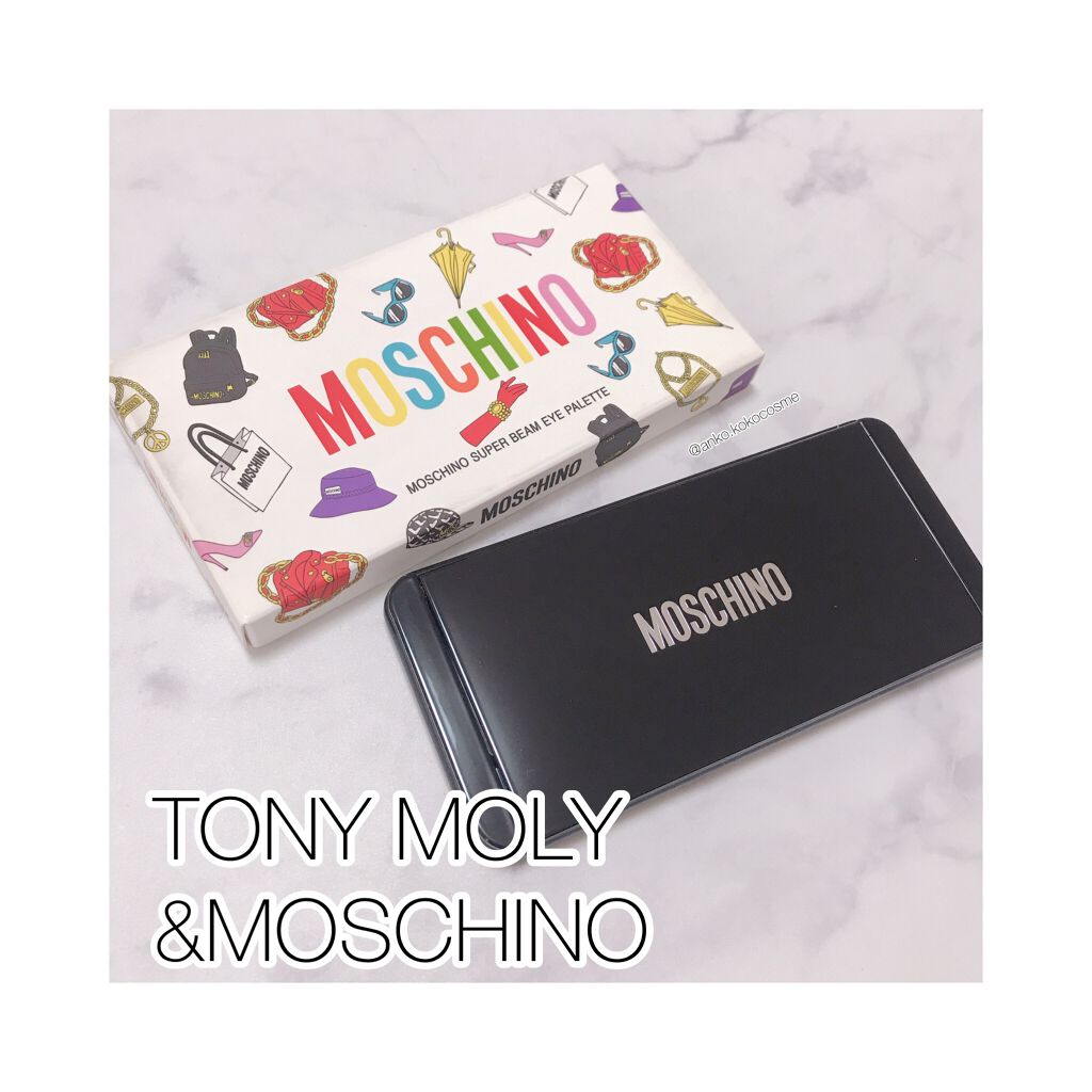TONYMOLY MOSCHINO×TONYMOLY スーパービームアイパレットのクチコミ「
Qoo10で購入した韓国コスメ福袋に入っていたアイシャドウパレット。


最近アイシャドウは.....」（1枚目）