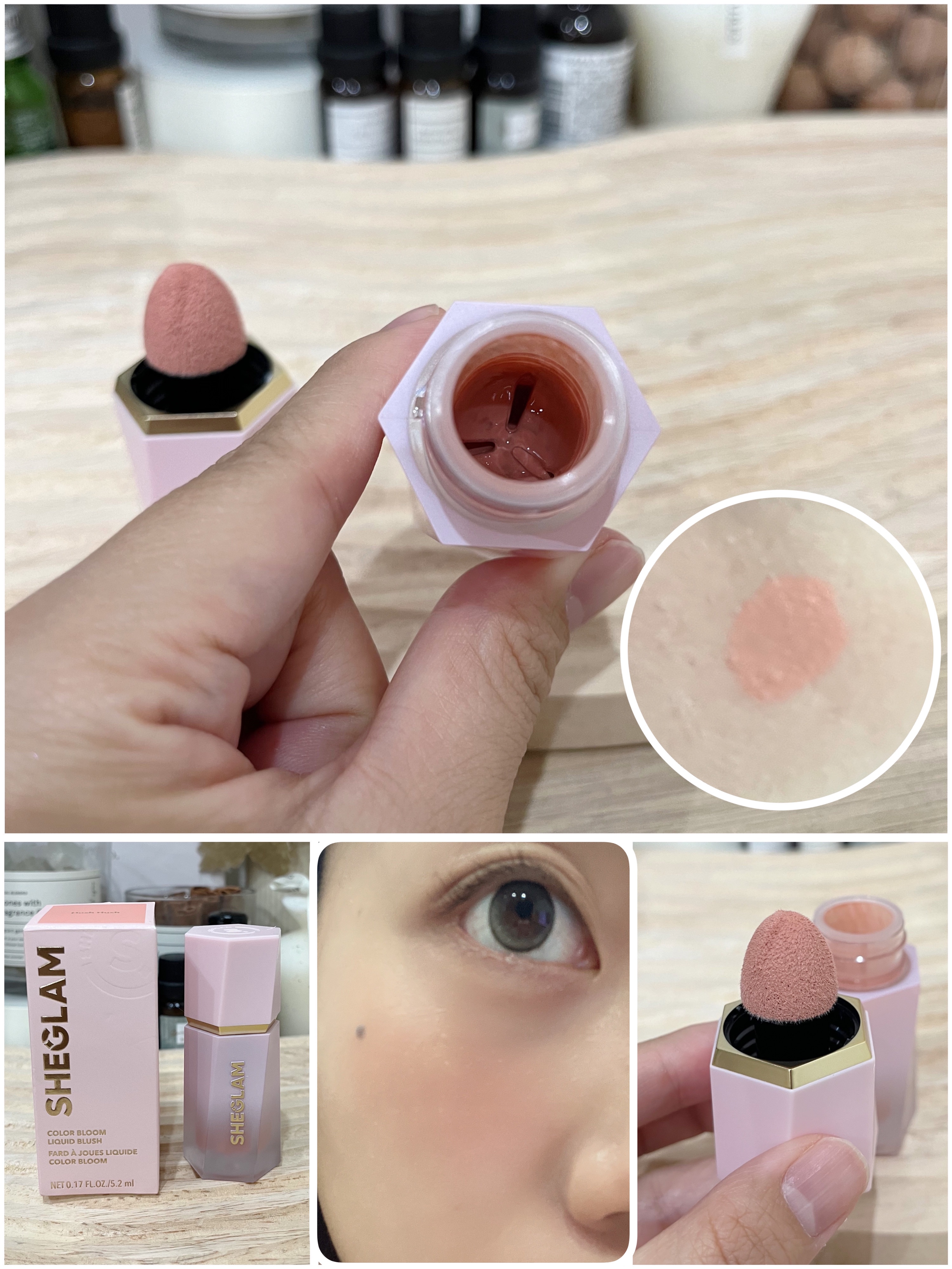 シーグラム カラーブルーム リキッドブラッシュ/SHEGLAM/リキッドチークを使ったクチコミ（1枚目）