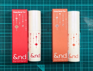 &nd by rom&nd
グラッシーボムティント
HL01  RED FLAKE
HL02  CORAL SNOW
11月7日 数量限定発売
¥820（税込）

ホリデーシーズン新商品💕
ラメ入りの2
