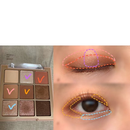 シャドウパレット/dasique/アイシャドウパレットを使ったクチコミ(3枚目)