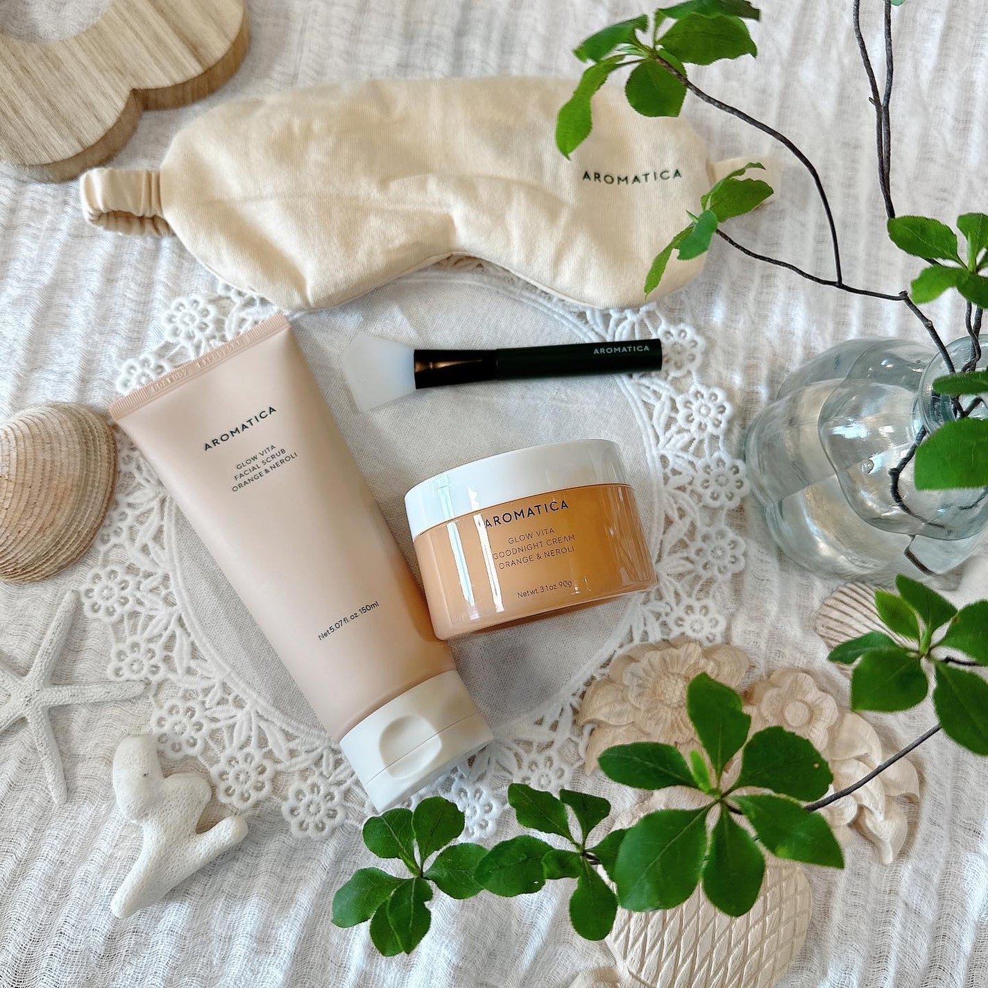 グロービタグットナイトクリーム/AROMATICA/フェイスクリームを使ったクチコミ(7枚目)