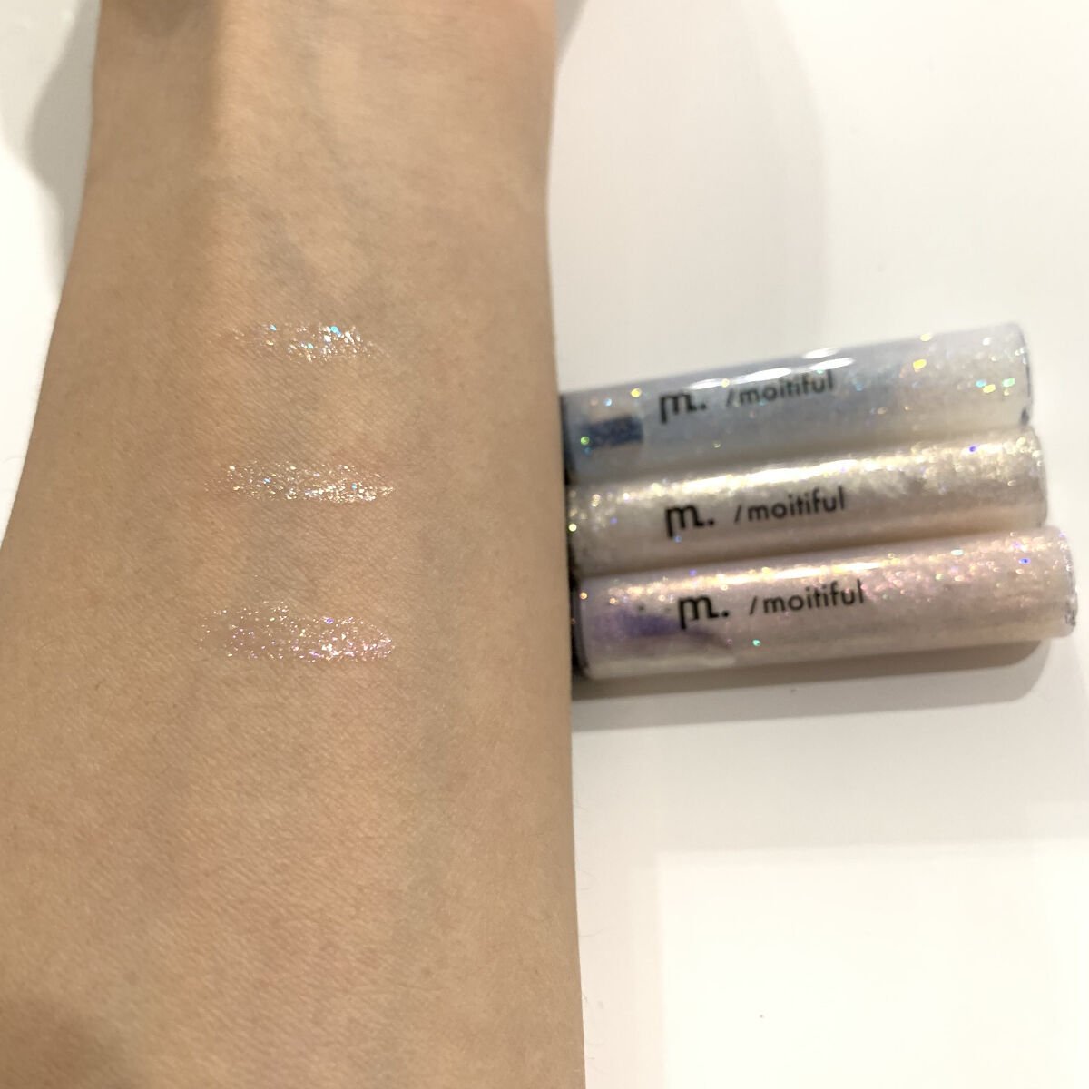 グリッターライナー(MFL リキッドアイシャドウ) クリア/moitiful/グリッターを使ったクチコミ（3枚目）
