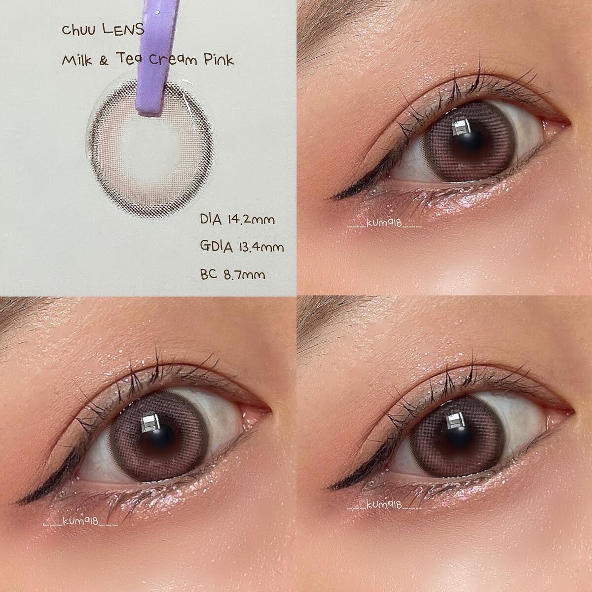 chuuLENS Milk&Tea 1day/chuu LENS/ワンデー(1DAY)カラコンを使ったクチコミ(2枚目)