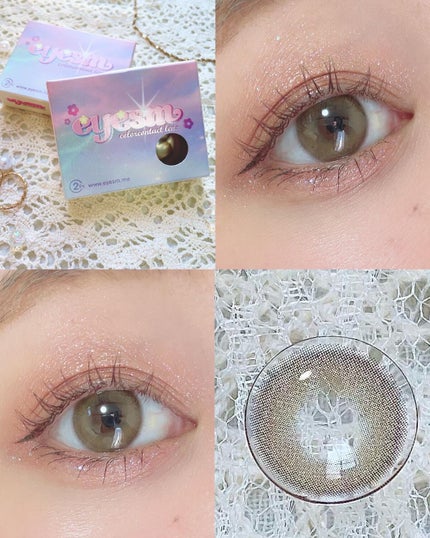 ごんす@YouTube始めました on LIPS 「《イエベさん大優勝❤︎ちゅるんカラコン》黄味がすこし強めなので..」(7枚目)