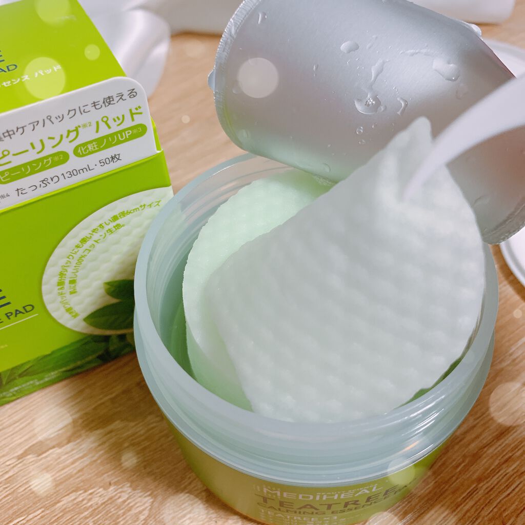 ティーツリーカーミングエッセンスパッド/MEDIHEAL/トナーパッドを使ったクチコミ(2枚目)