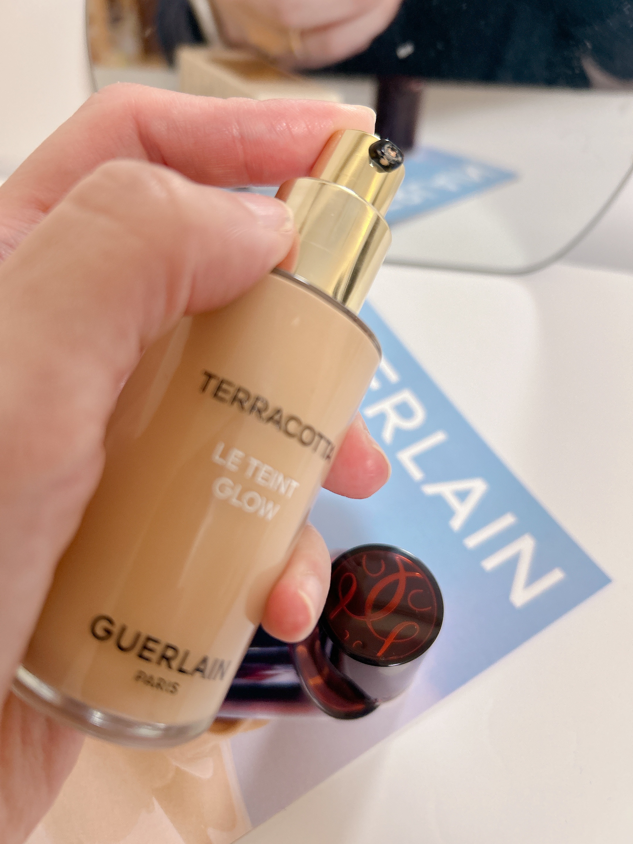 テラコッタ フルイド グロウ 0C/GUERLAIN/リキッドファンデーションを使ったクチコミ（2枚目）