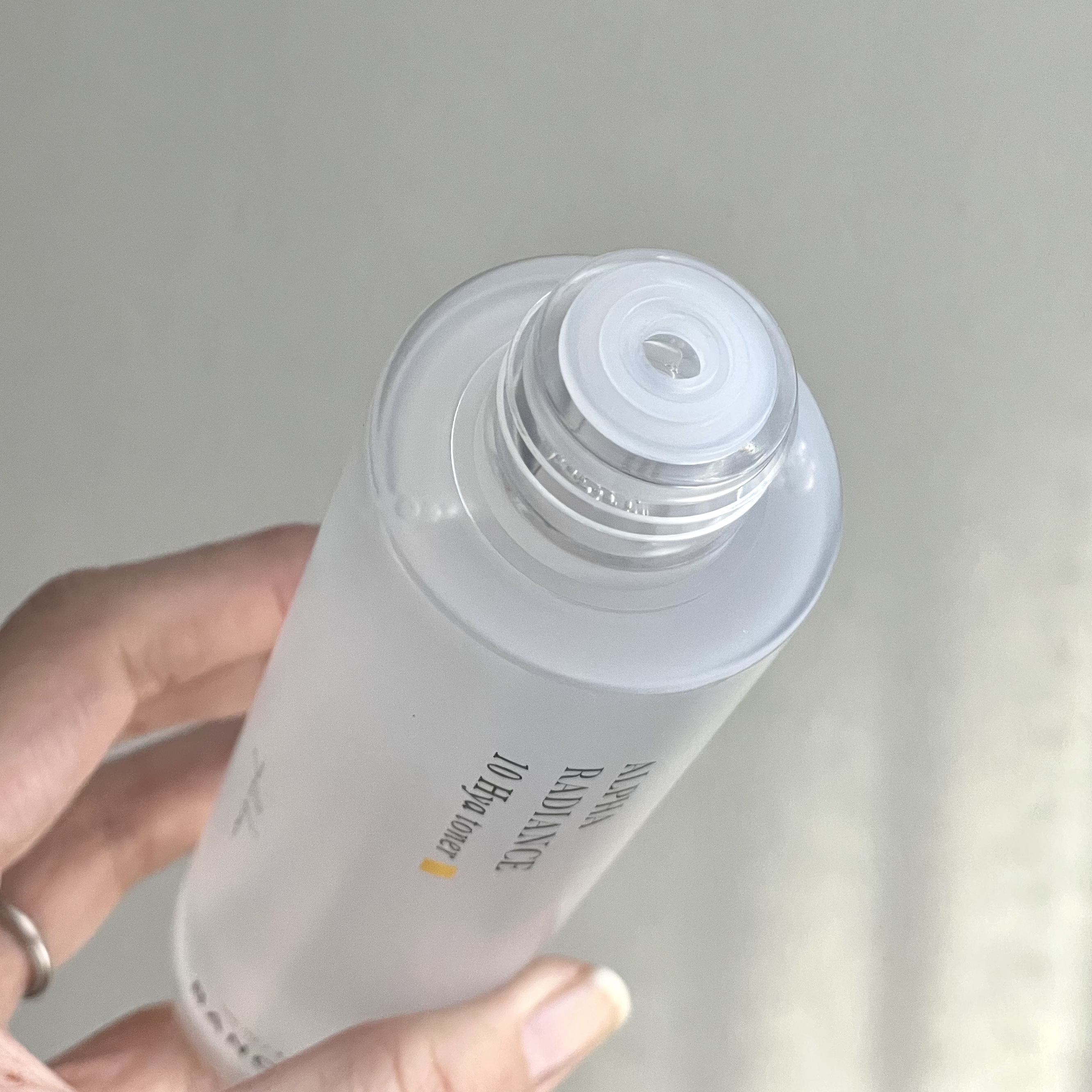 アルファラディアンス10ヒヤトナー/BANOBAGI/化粧水を使ったクチコミ（2枚目）