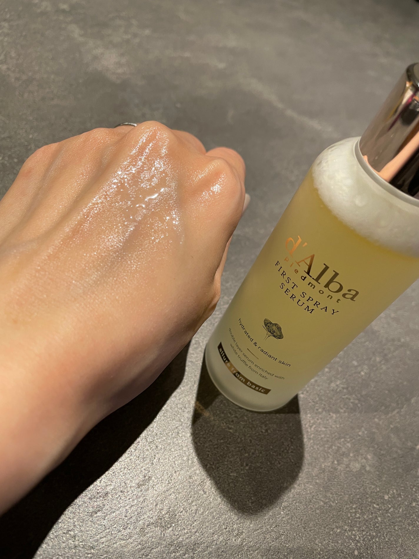 ダルバ ホワイトトリュフファーストスプレーセラム/ダルバ/ミスト状化粧水を使ったクチコミ(3枚目)