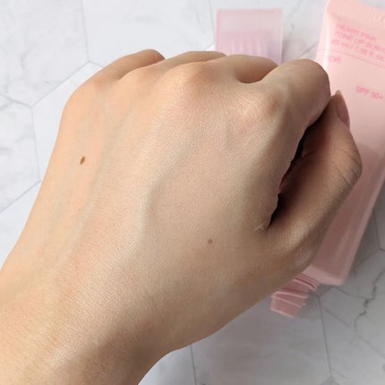 ハートピンクトーンアップサンクリーム/celimax/日焼け止めクリームを使ったクチコミ(4枚目)