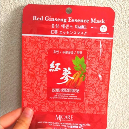 紅参エッセンスマスク/MJ-Care/シートマスク・パックを使ったクチコミ(1枚目)