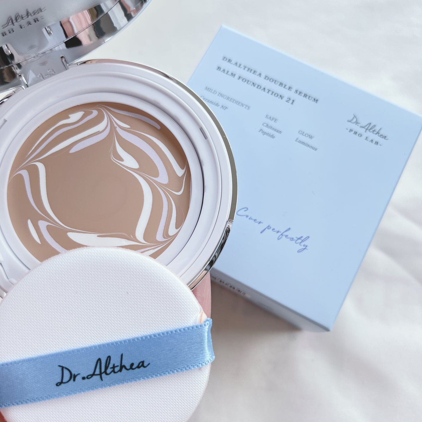 ダブル セラム バーム ファンデーション/Dr.Althea/クリーム・エマルジョンファンデーションを使ったクチコミ(3枚目)