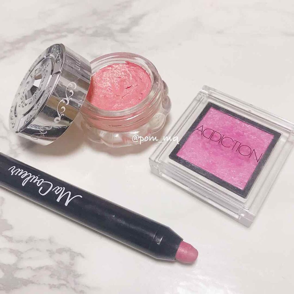 クレヨンアイシャドウ コーラルピンク/マクレール/スティックアイシャドウを使ったクチコミ（2枚目）