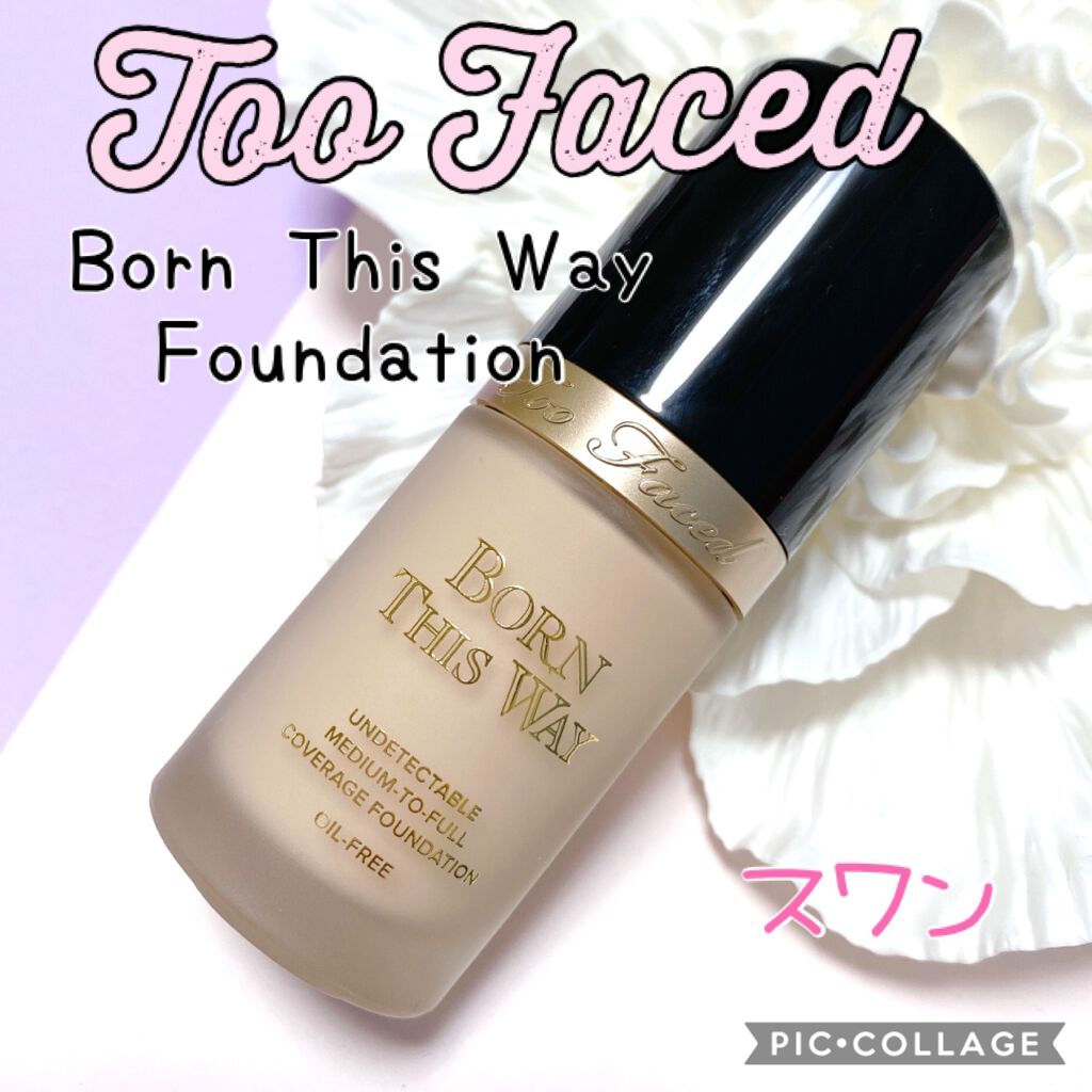 ボーン ディス ウェイ アンディテクタブル ミディアム/フルカバレッジ ファンデーション/Too Faced/リキッドファンデーションを使ったクチコミ(1枚目)