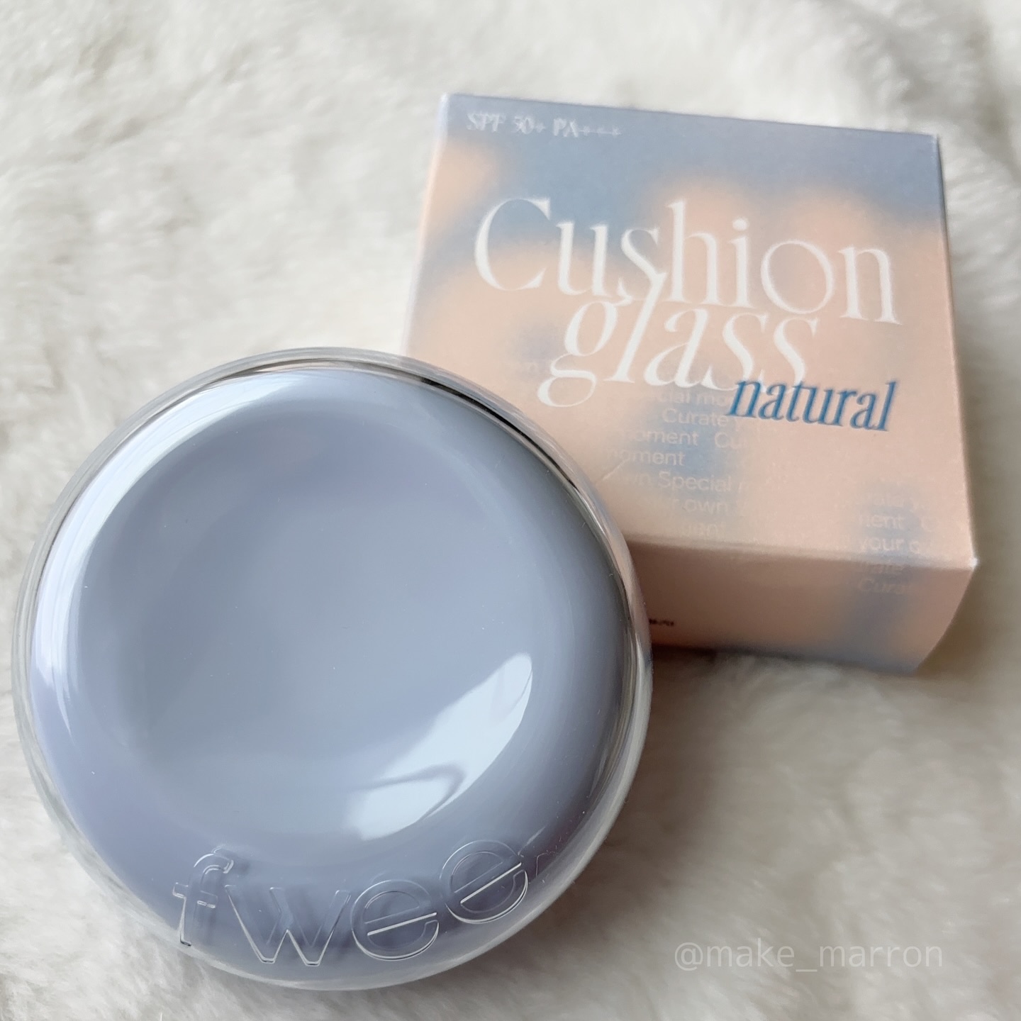 フィー クッションガラス ナチュラル/fwee/クッションファンデーションを使ったクチコミ（1枚目）